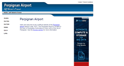 Desktop Screenshot of perpignanairport.net